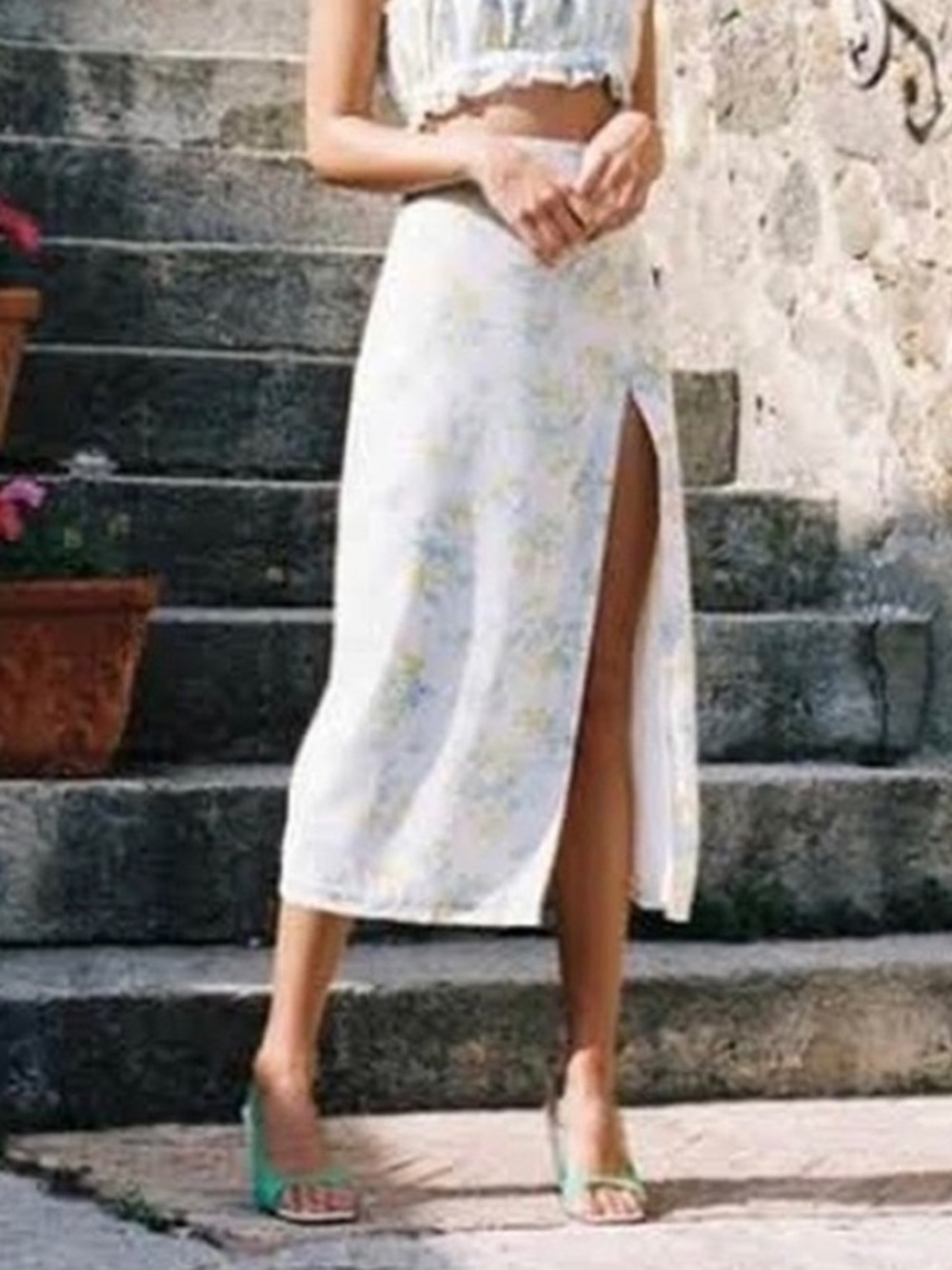 With Jean Leona Midi Skirt Sz L
